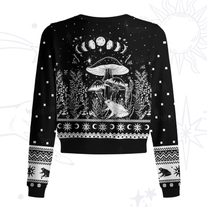 Purplehecate Celestial Frog Mushrooms Knit Cardigan
