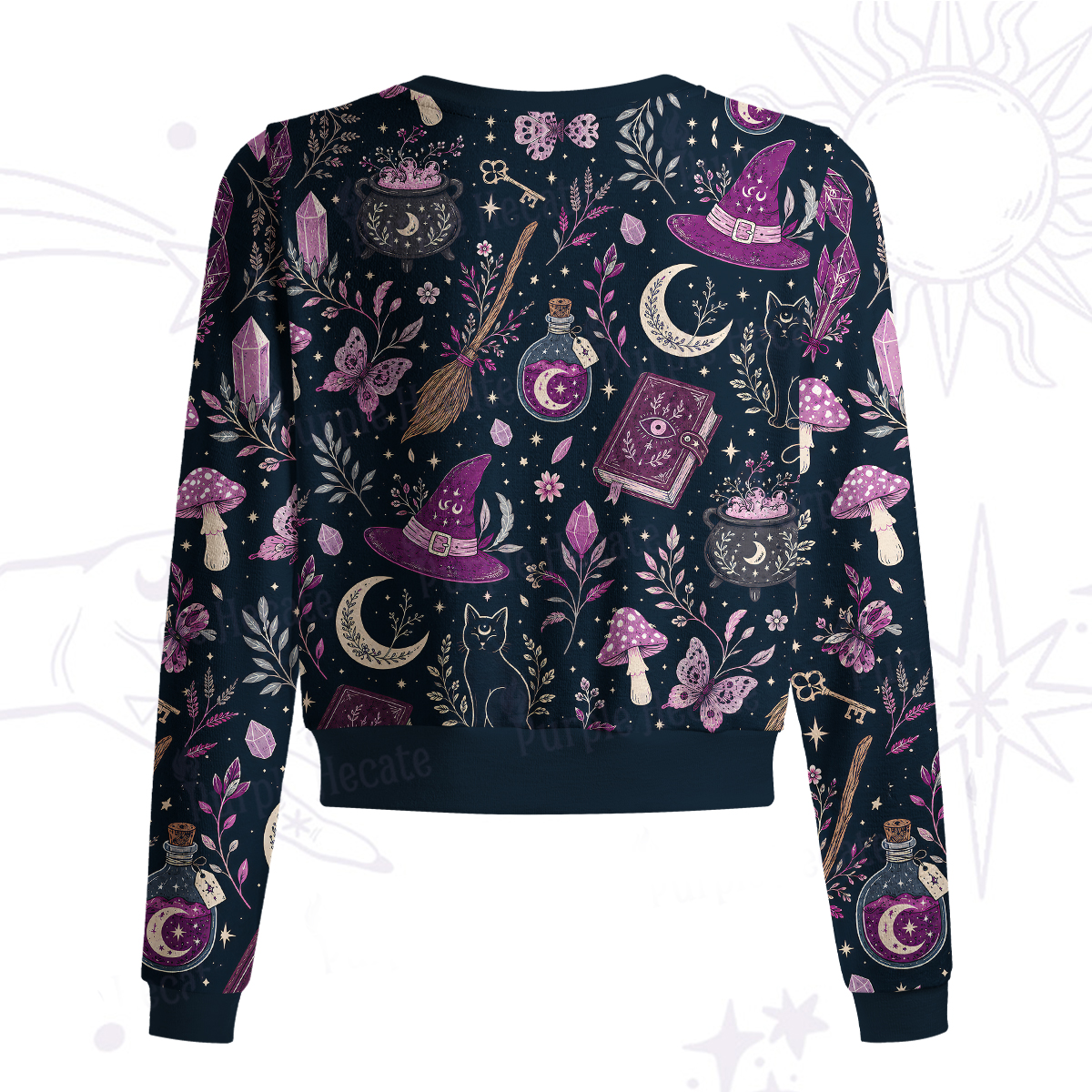 Purplehecate Witchcraft Spellbook Knit Cardigan