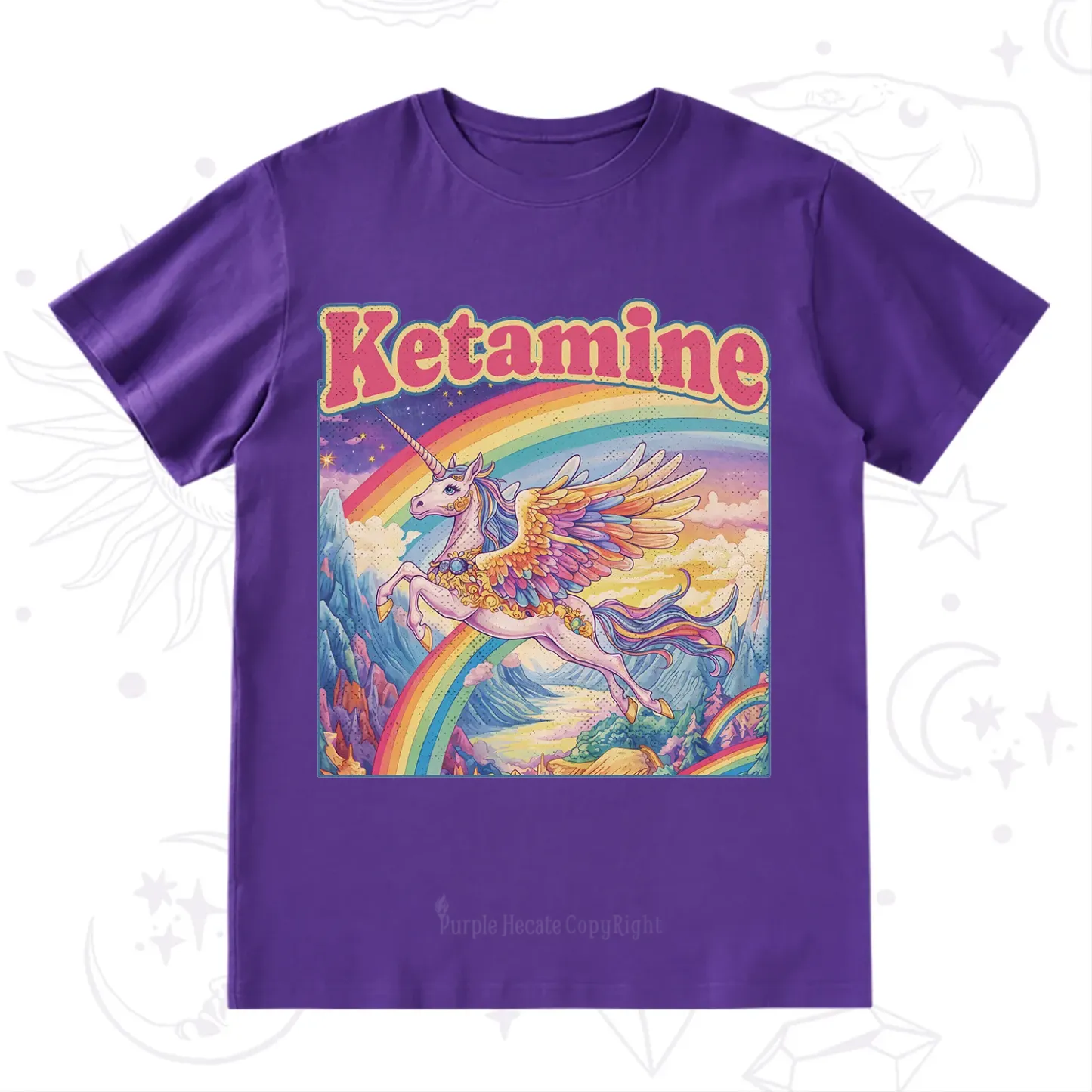 Purplehecate Ketamine Rainbow Unicorn T-Shirt