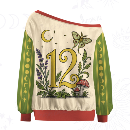 Purplehecate Bloom After Midnight Fairy Garden Off The Shoulder Graphic Jersey