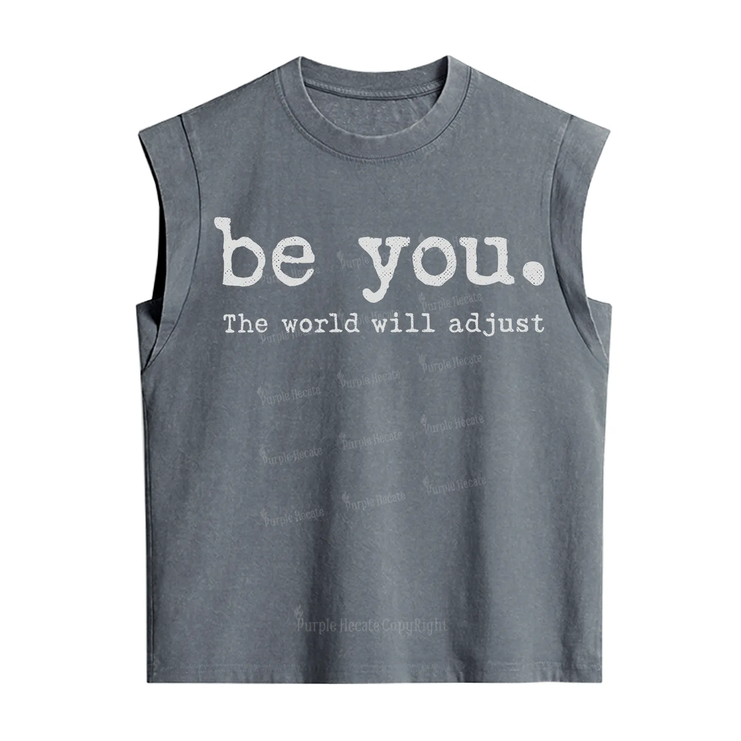 Purplehecate Be You the World Will Adjust Vintage Washed Tank