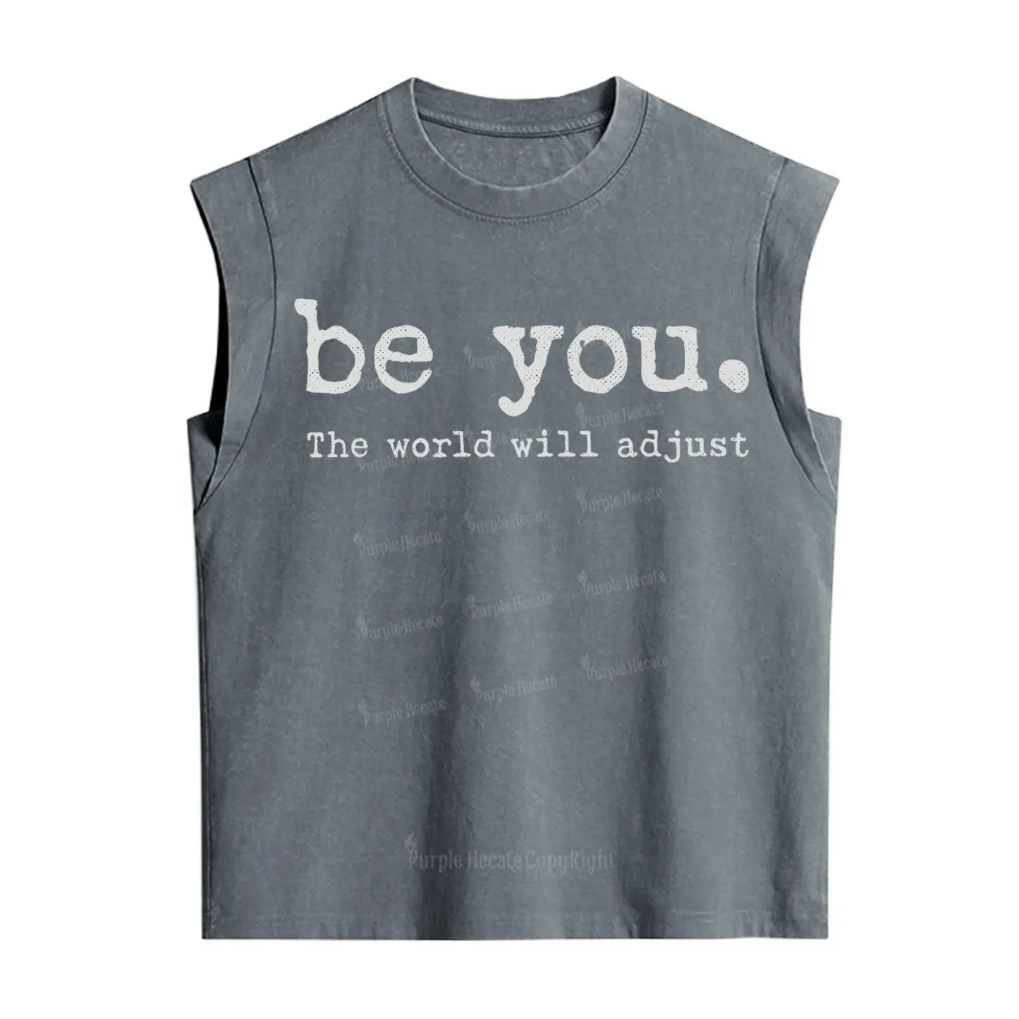 Purplehecate Be You the World Will Adjust Vintage Washed Tank