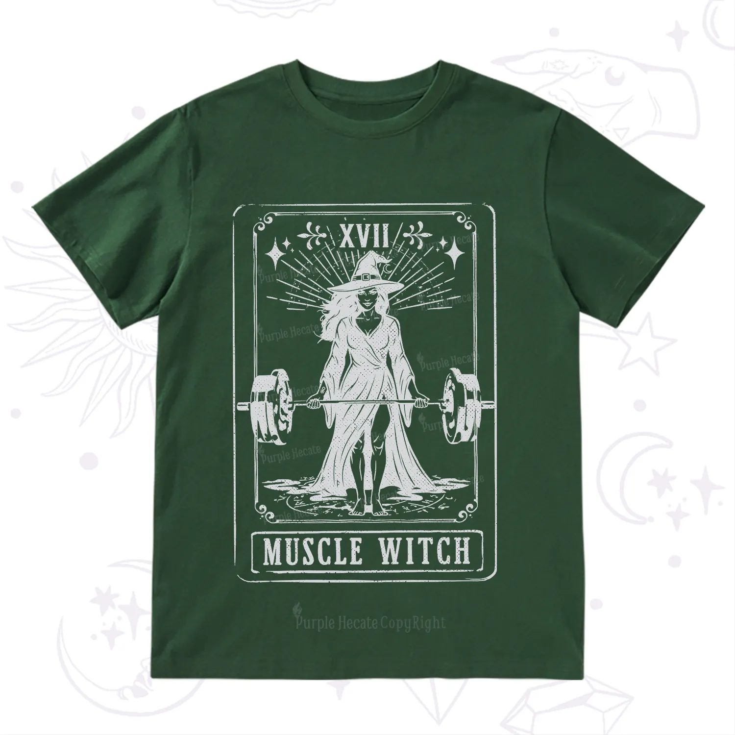 Purplehecate The Muscle With Tarot T-Shirt
