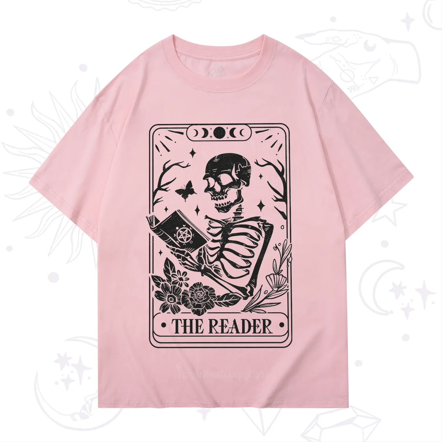 Purplehecate The Reader Tarot Card T-Shirt