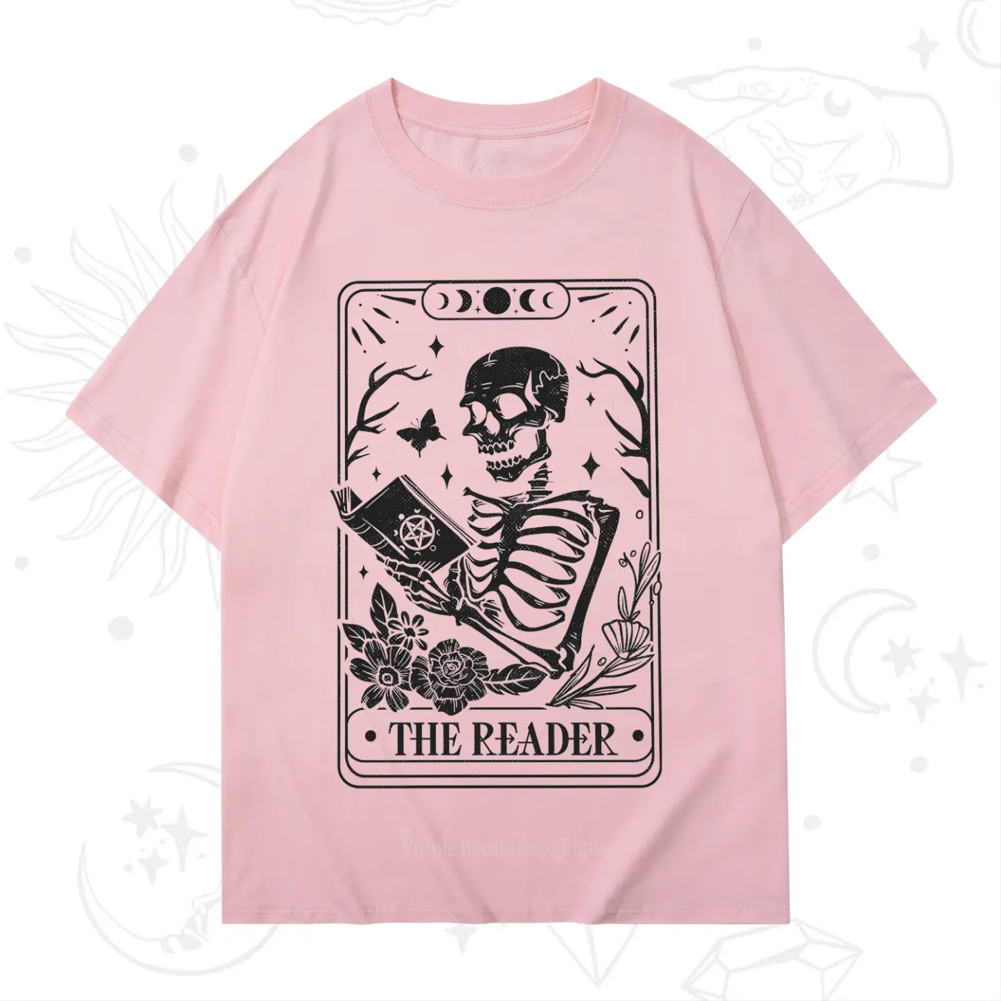 Purplehecate The Reader Tarot Card T-Shirt