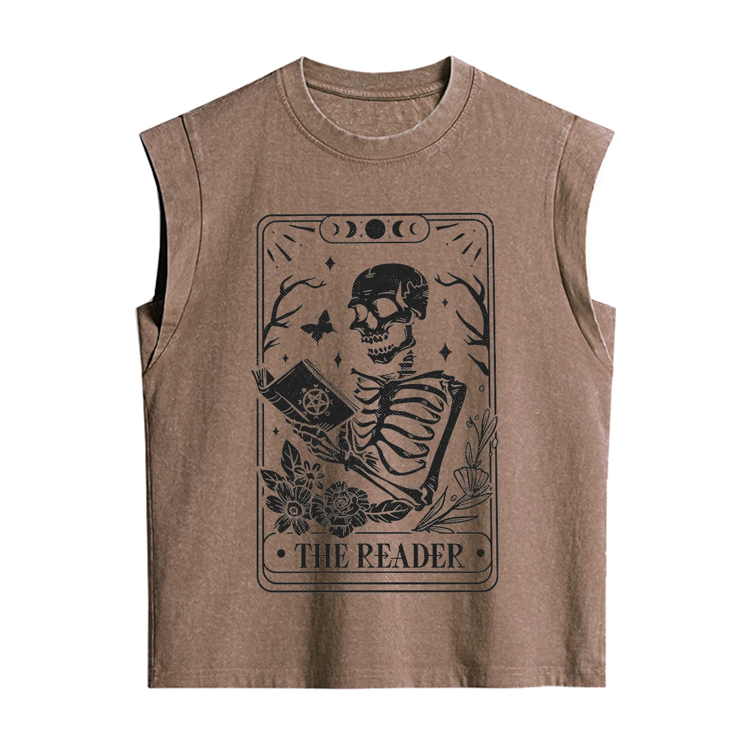 Purplehecate The Reader Tarot Card Vintage Washed Tank