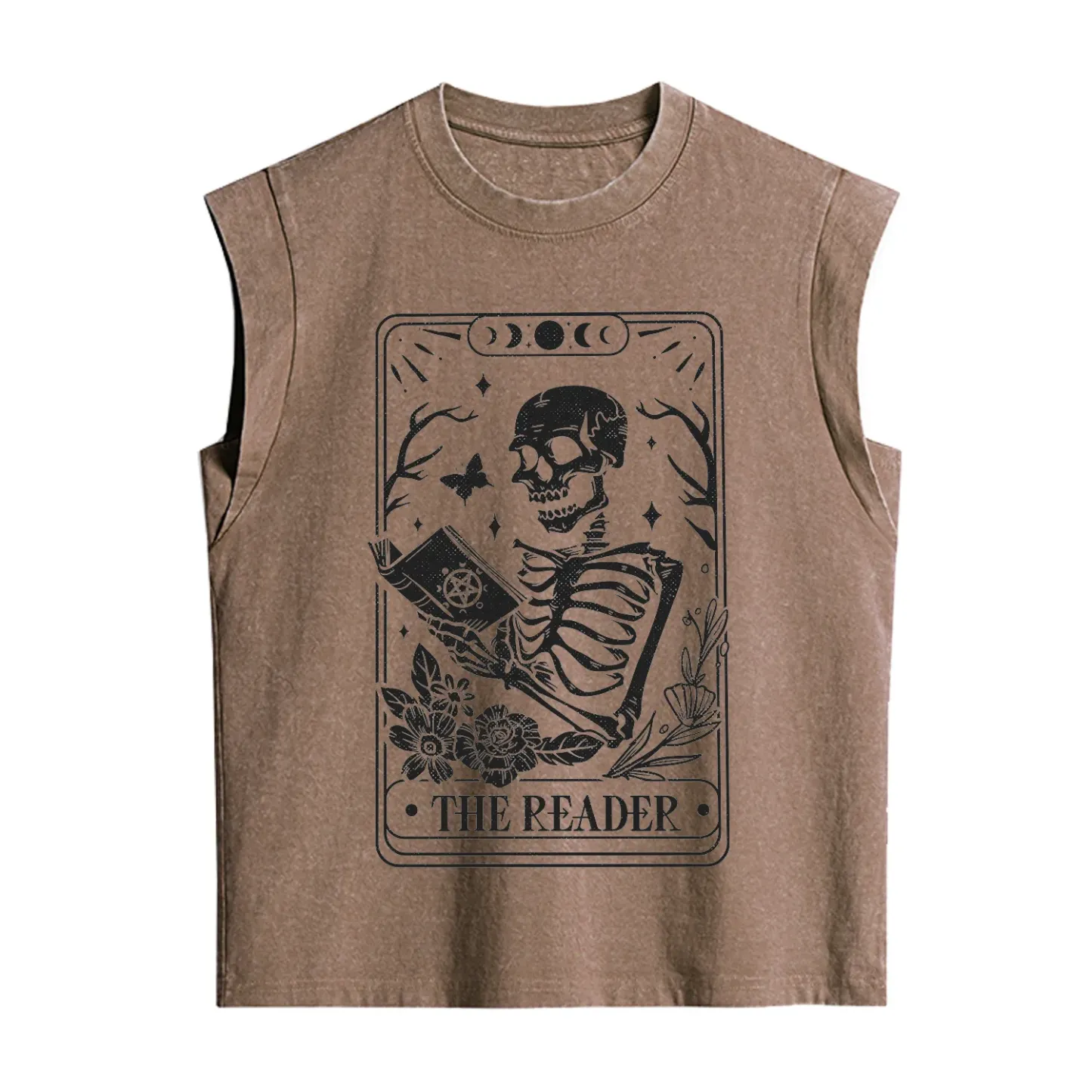 Purplehecate The Reader Tarot Card Vintage Washed Tank