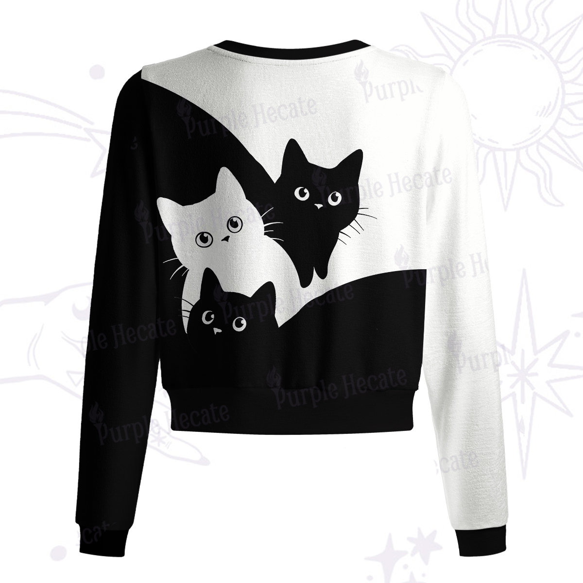 Purplehecate Curious Cats Knit Cardigan