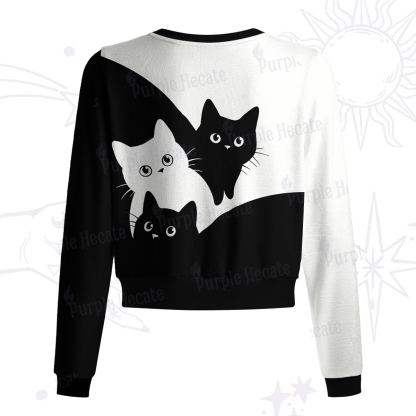 Purplehecate Curious Cats Knit Cardigan