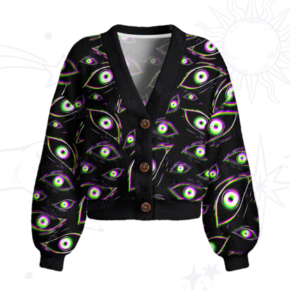 Purplehecate Glitch Vision Cardigan Sweaters
