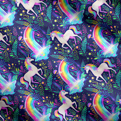 Purplehecate Rainbow Forest Unicorn Magic Cardigan Sweaters