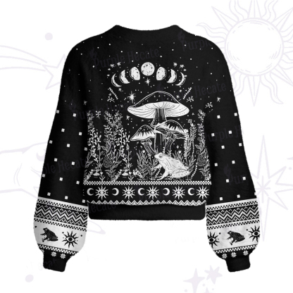 Purplehecate Celestial Frog Mushrooms Cardigan Sweaters