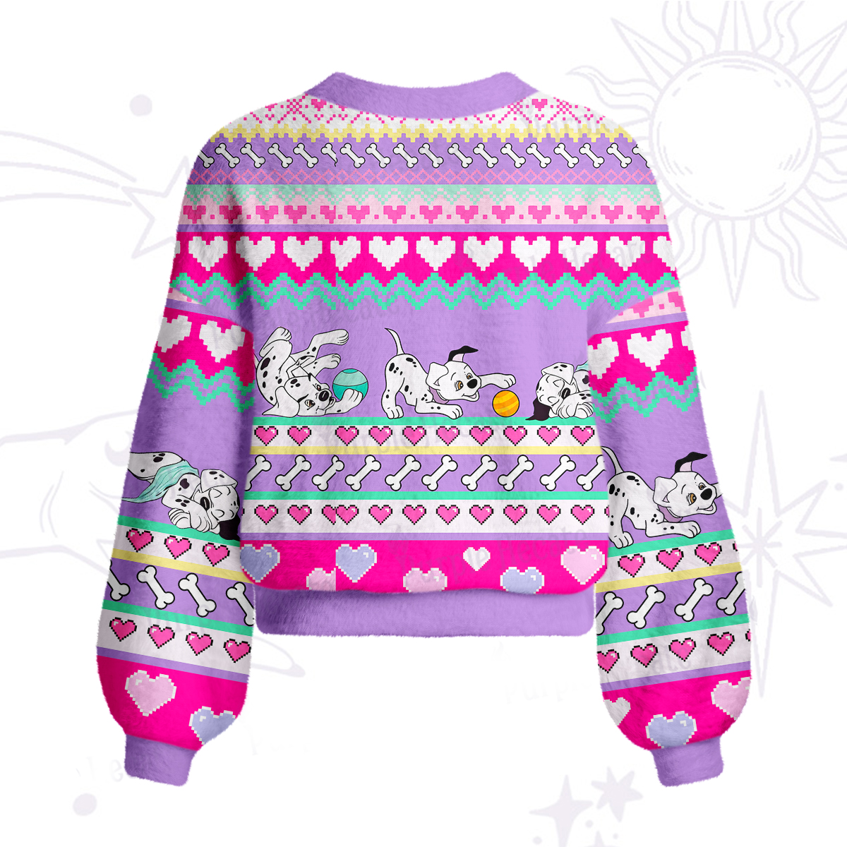Purplehecate Dalmatian Playtime Cardigan Sweaters