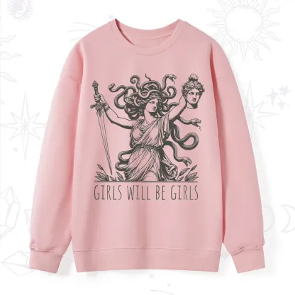Purplehecate Girls Will Be Girls Medusa Sweatshirt