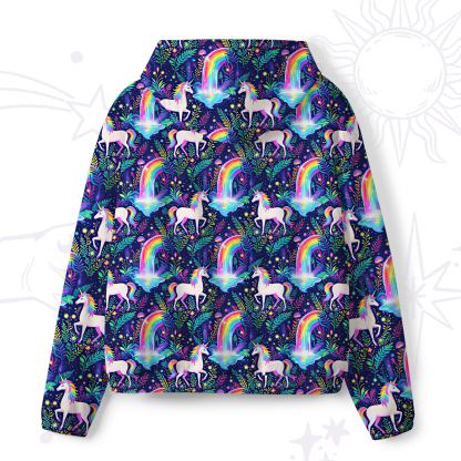 Purplehecate Rainbow Forest Unicorn Magic All-Over Print Hoodie