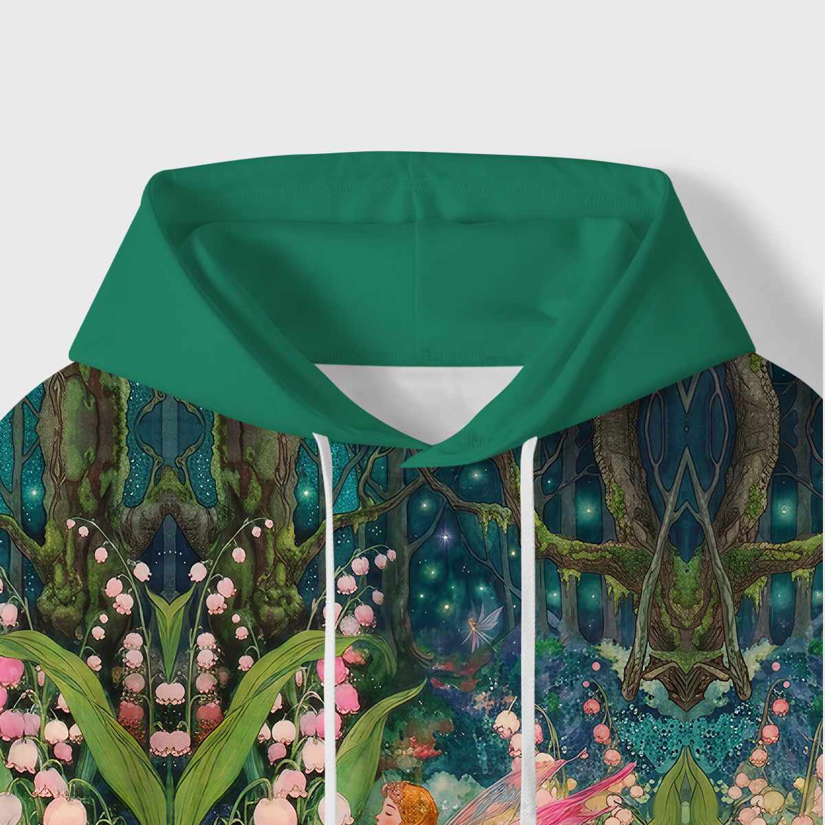 Purplehecate Mystic Secret Lily Fairy Forest All-Over Print Hoodie