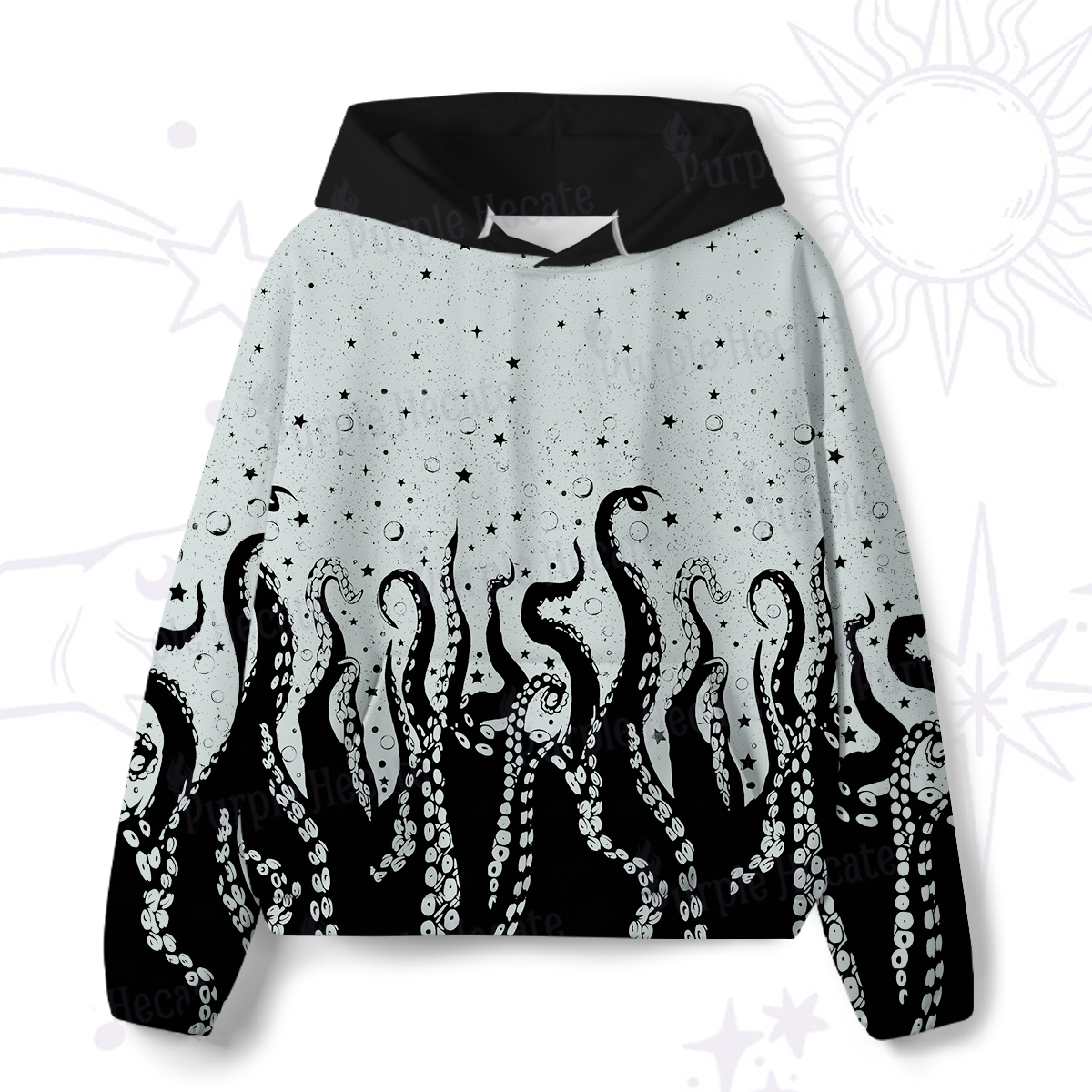 Purplehecate Tentacles of the Deep All-Over Print Hoodie