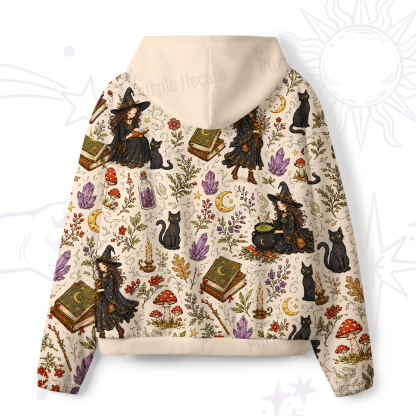 Purplehecate Herbal Witch All-Over Print Hoodie