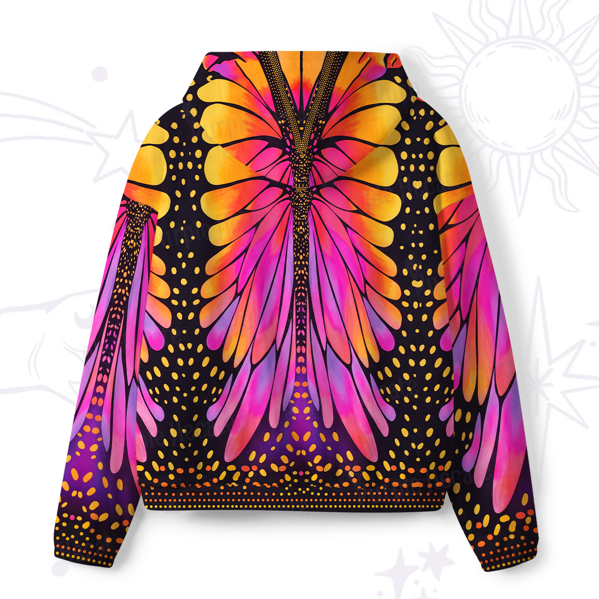 Purplehecate Butterfly Wings All-Over Print Hoodie