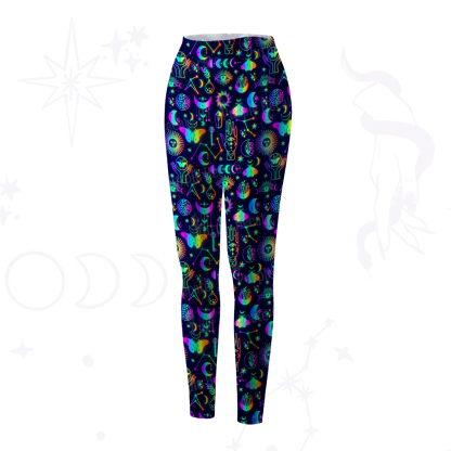 Purplehecate Blacklight Butterfly Yoga Pants