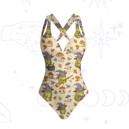 Purplehecate Wizard Frog One-Piece Swimsuit