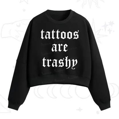 [Copy]Purplehecate Compost Your Enemies Fleece Cropped Sweatshirt
