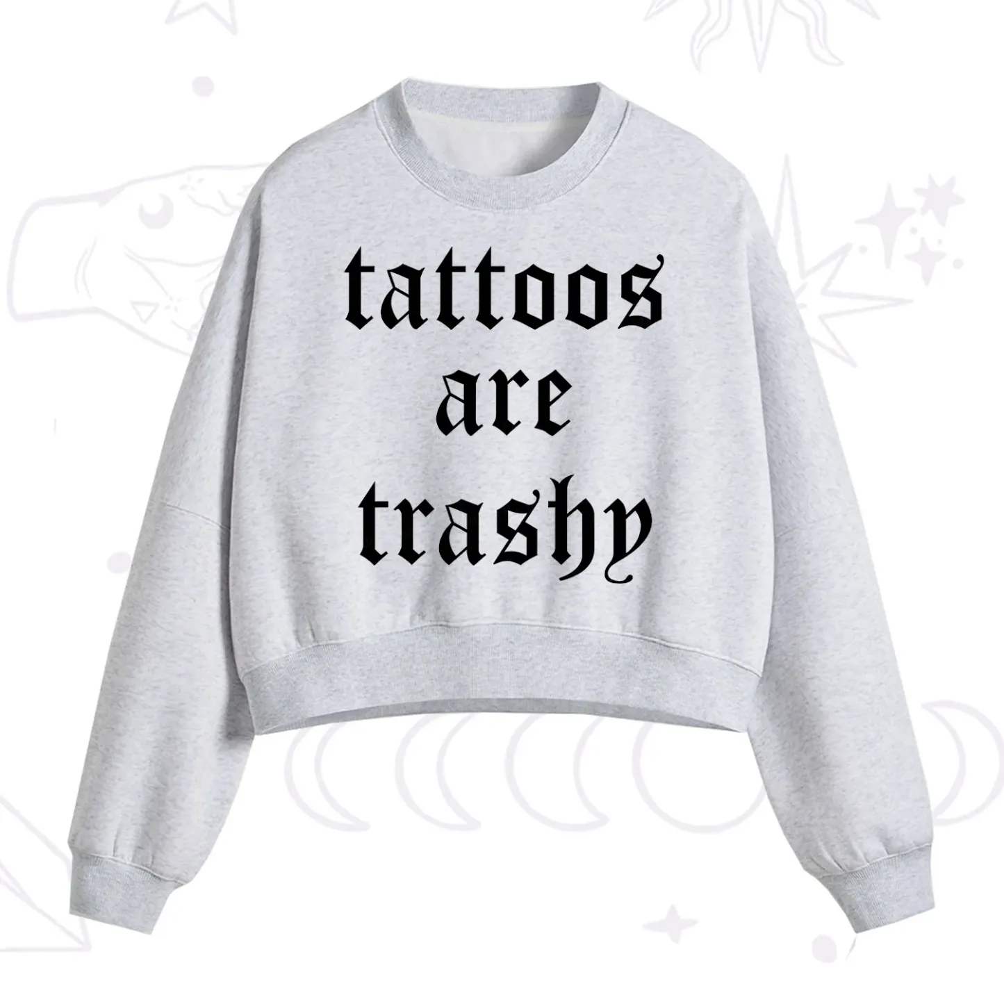 [Copy]Purplehecate Compost Your Enemies Fleece Cropped Sweatshirt