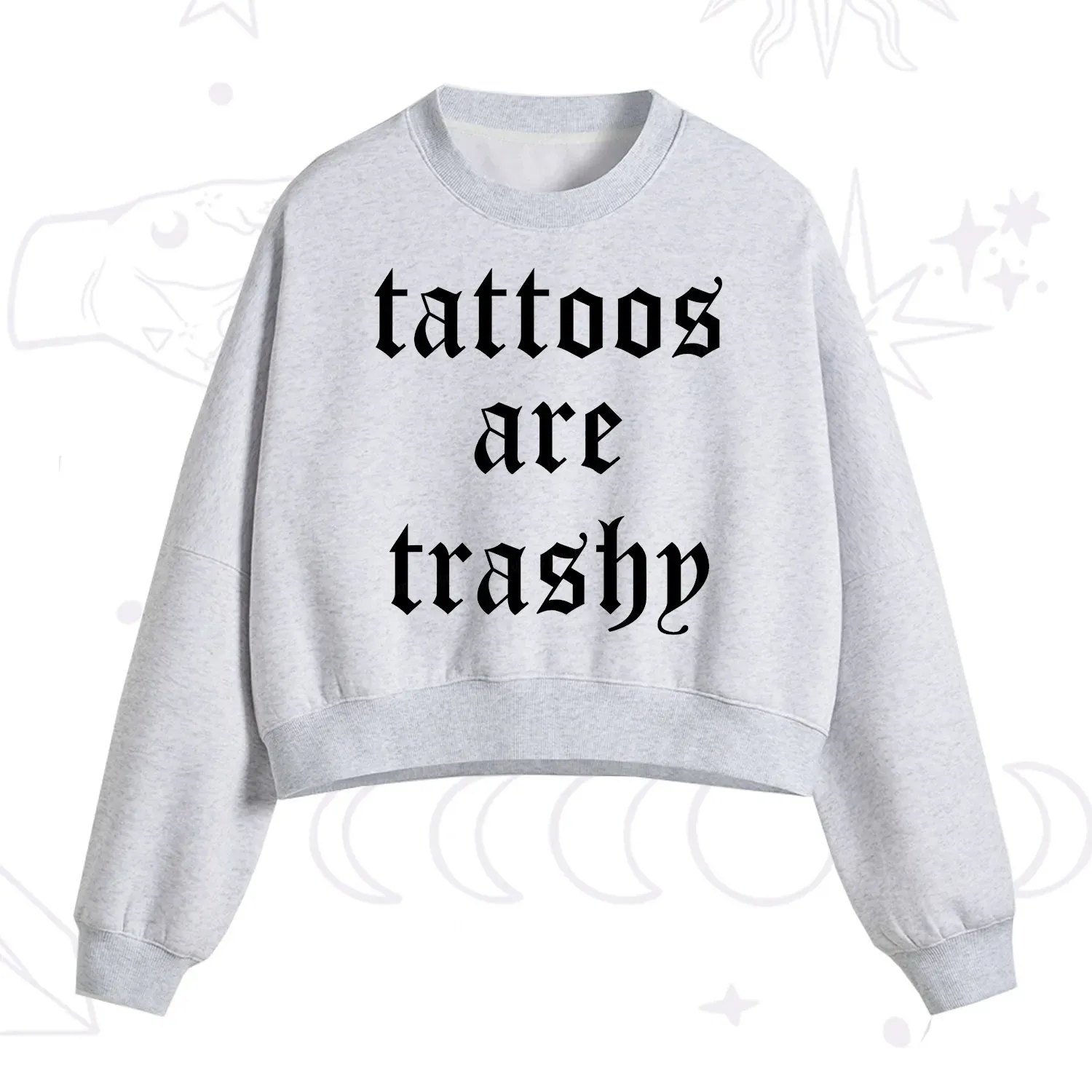 [Copy]Purplehecate Compost Your Enemies Fleece Cropped Sweatshirt