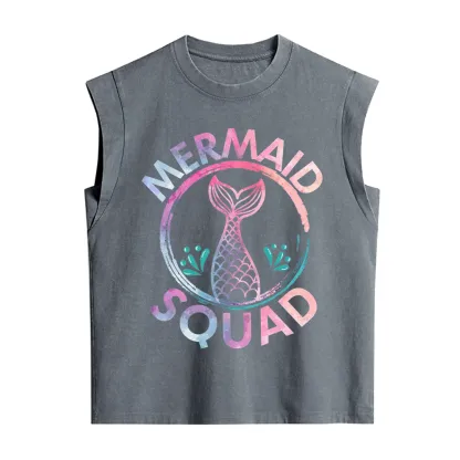 Purplehecate Mermaid Squad Vintage Washed Tank