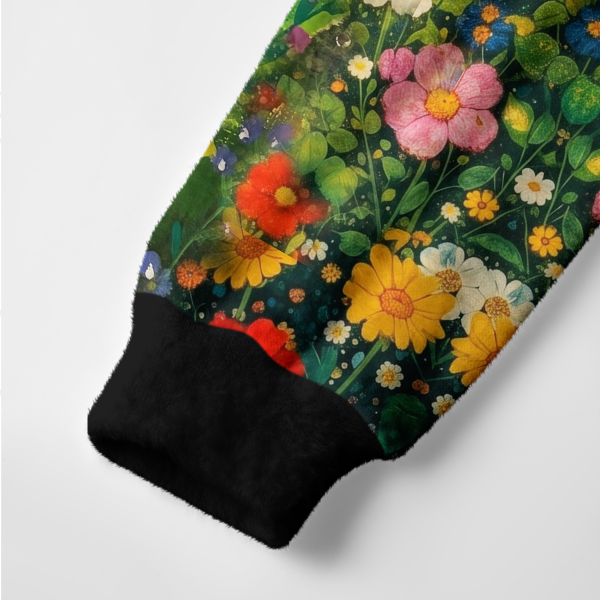 Purplehecate Magic Blooming Forest Black Cat Ugly Cardigan Sweaters