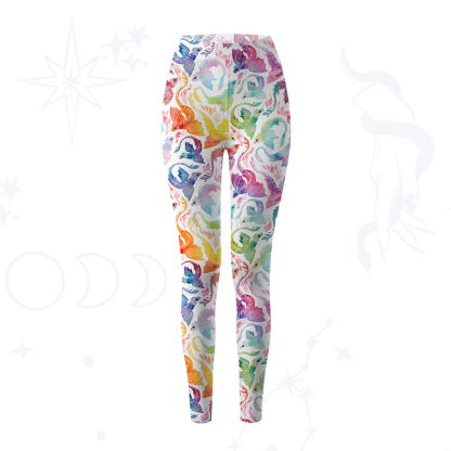 Purplehecate Rainbow Dragon Fire Yoga Pants