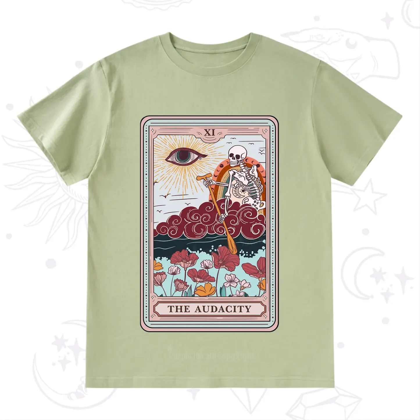 Purplehecate The Audacity Tarot Card T-Shirt