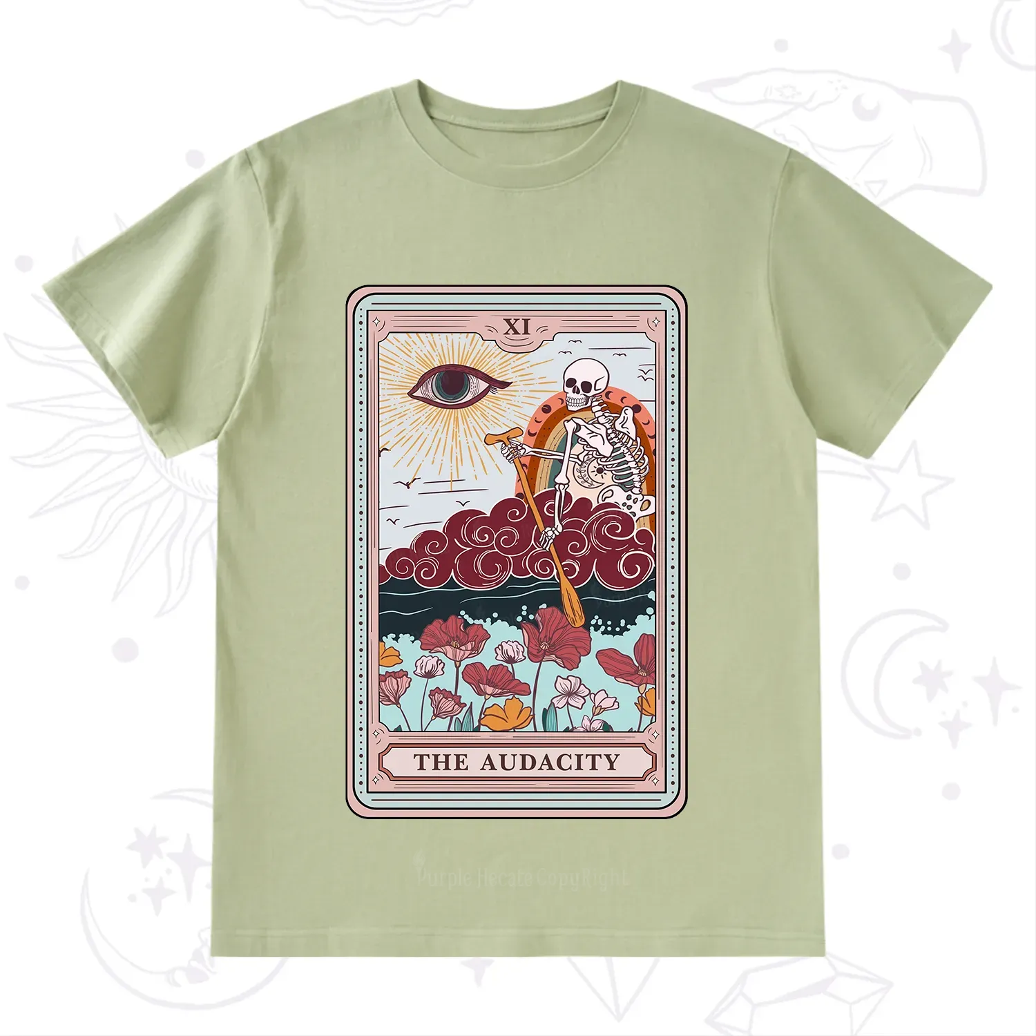 Purplehecate The Audacity Tarot Card T-Shirt