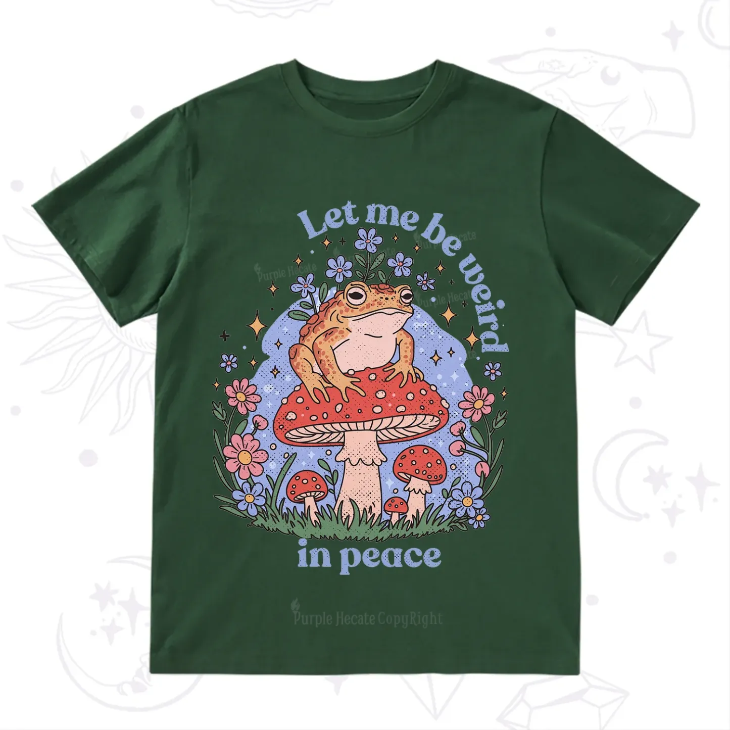 Purplehecate Let Me Be Weird In Peace Frog T-Shirt