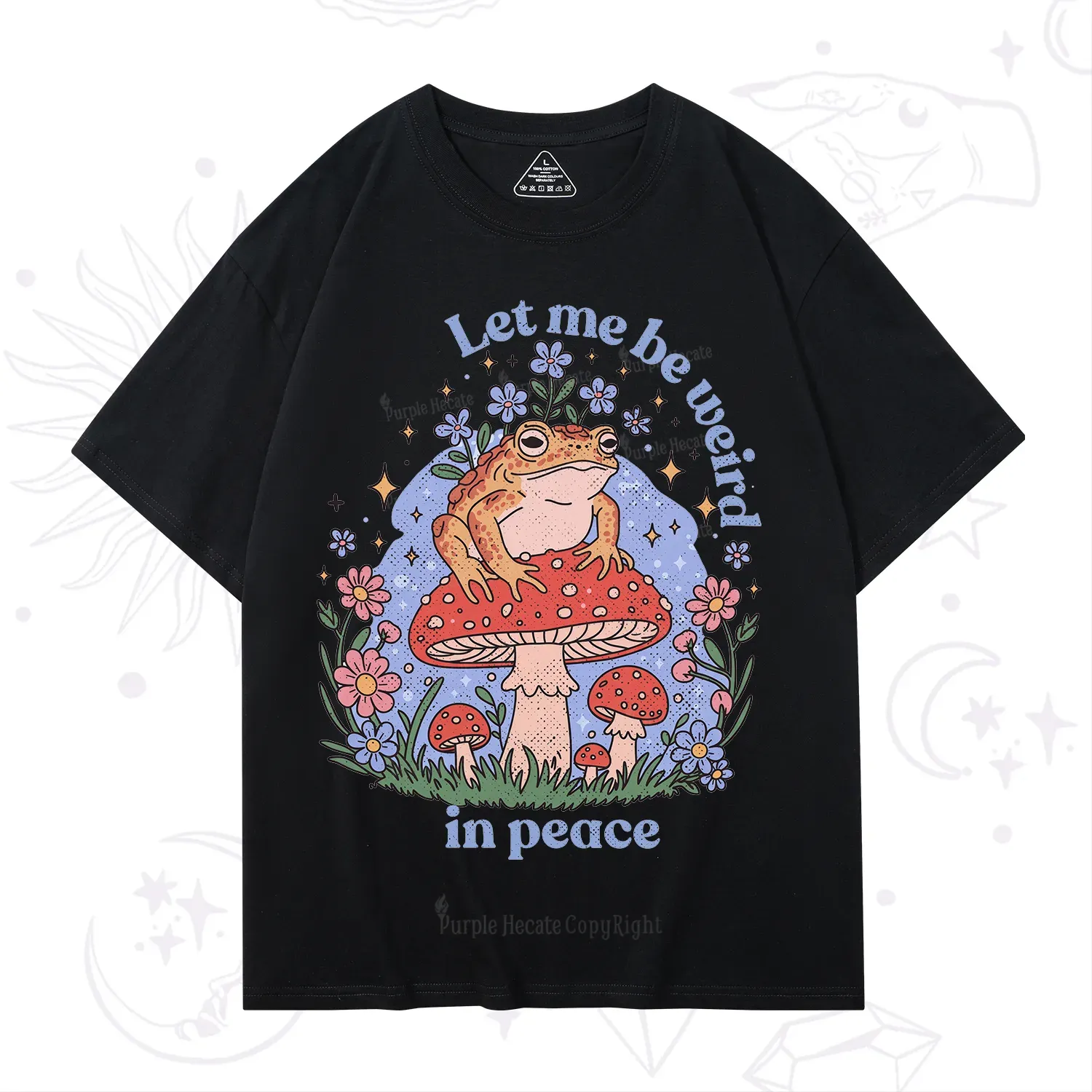 Purplehecate Let Me Be Weird In Peace Frog T-Shirt