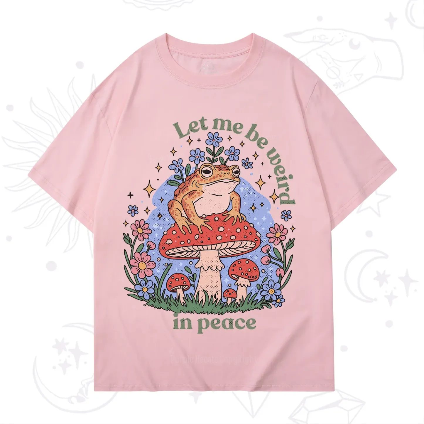 Purplehecate Let Me Be Weird In Peace Frog T-Shirt