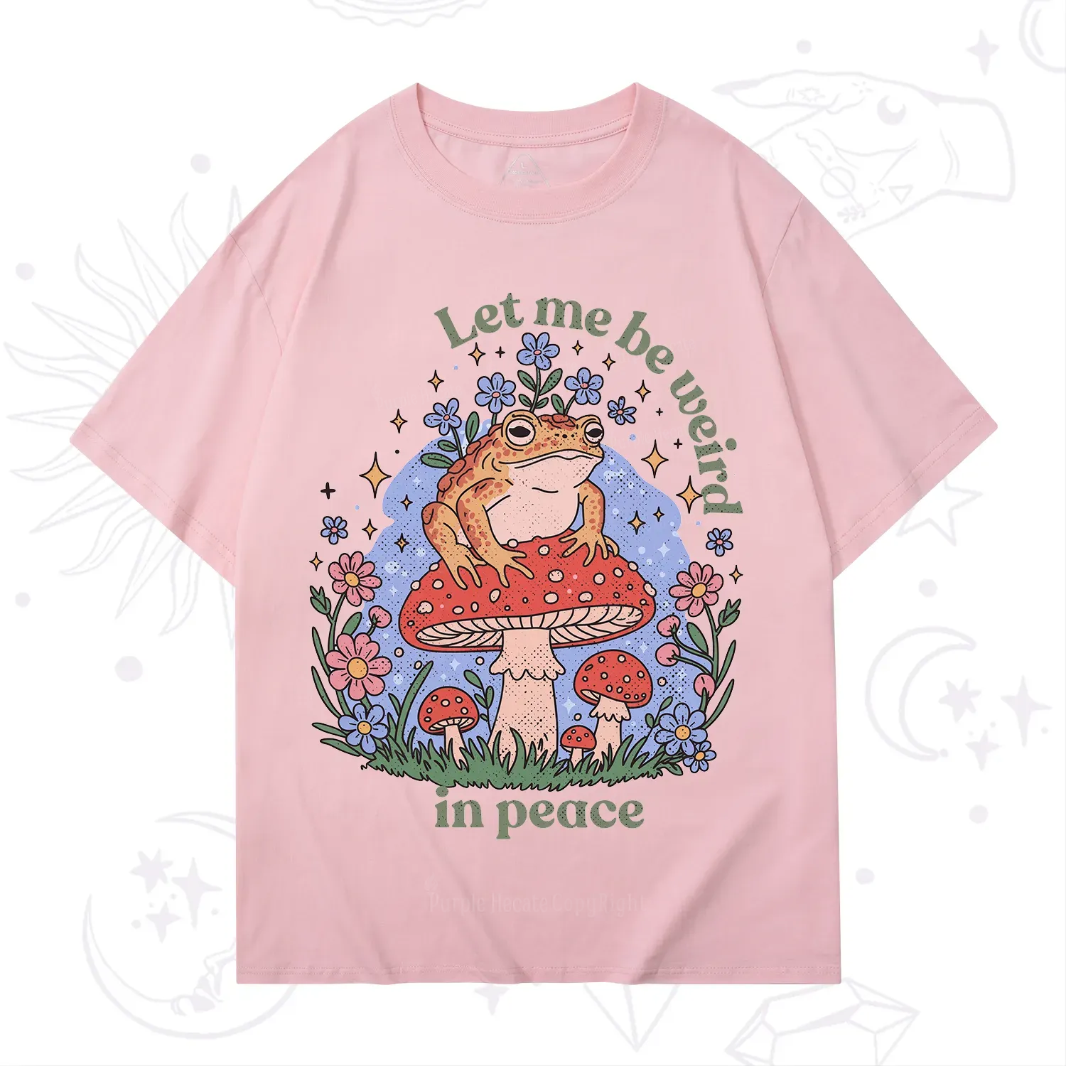 Purplehecate Let Me Be Weird In Peace Frog T-Shirt