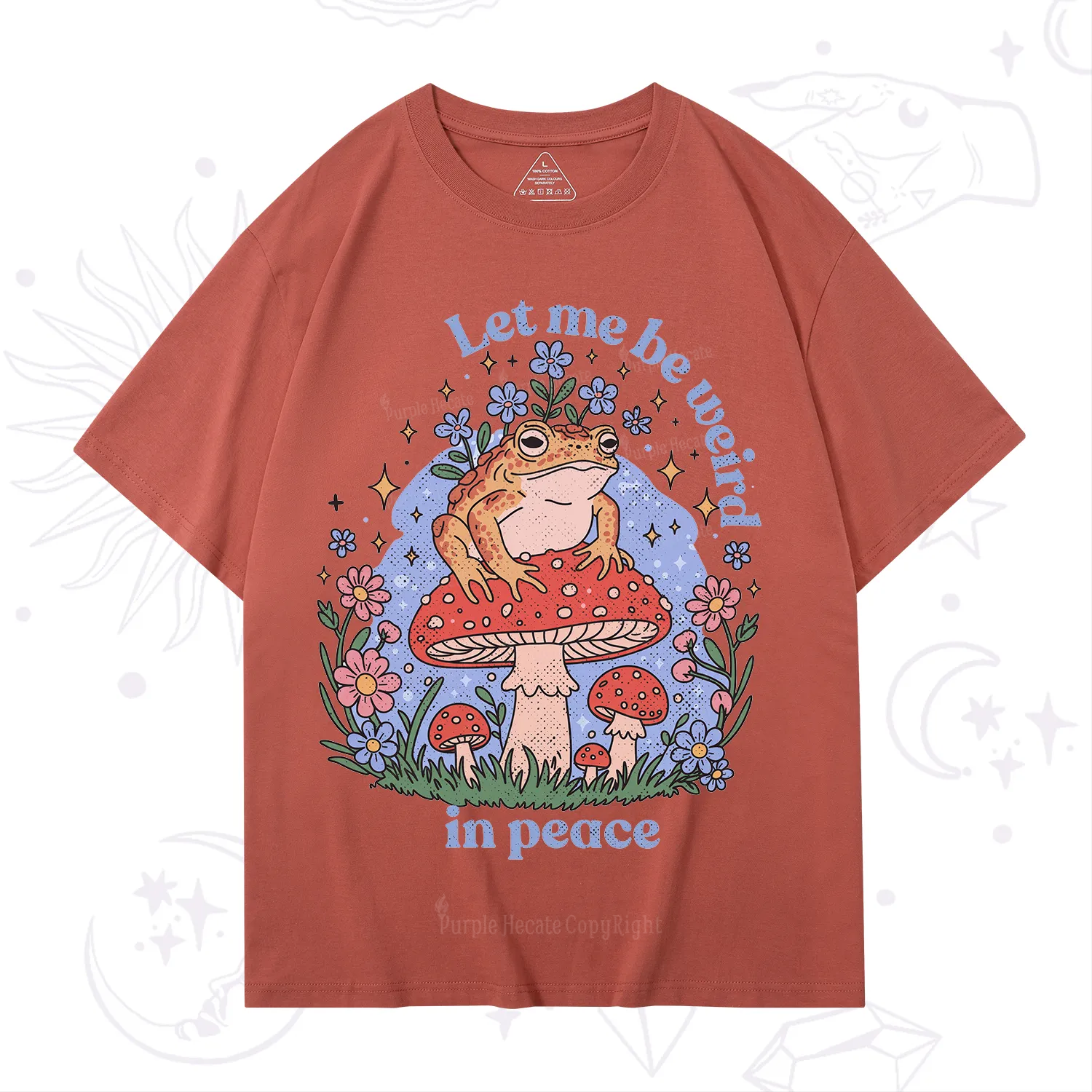 Purplehecate Let Me Be Weird In Peace Frog T-Shirt