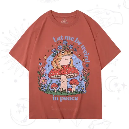Purplehecate Let Me Be Weird In Peace Frog T-Shirt
