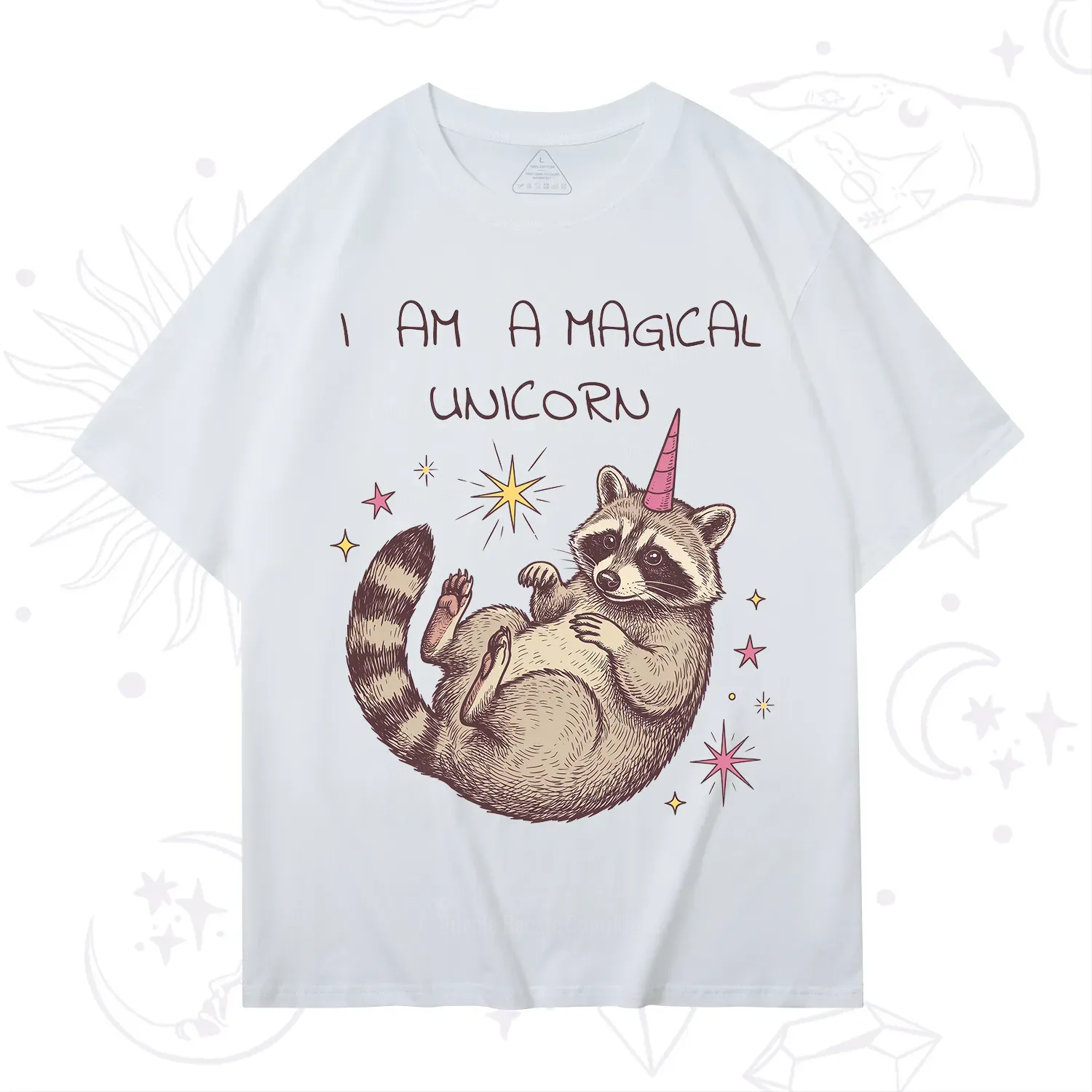 Purplehecate I Am A Magical Unicorn Raccoon T-Shirt