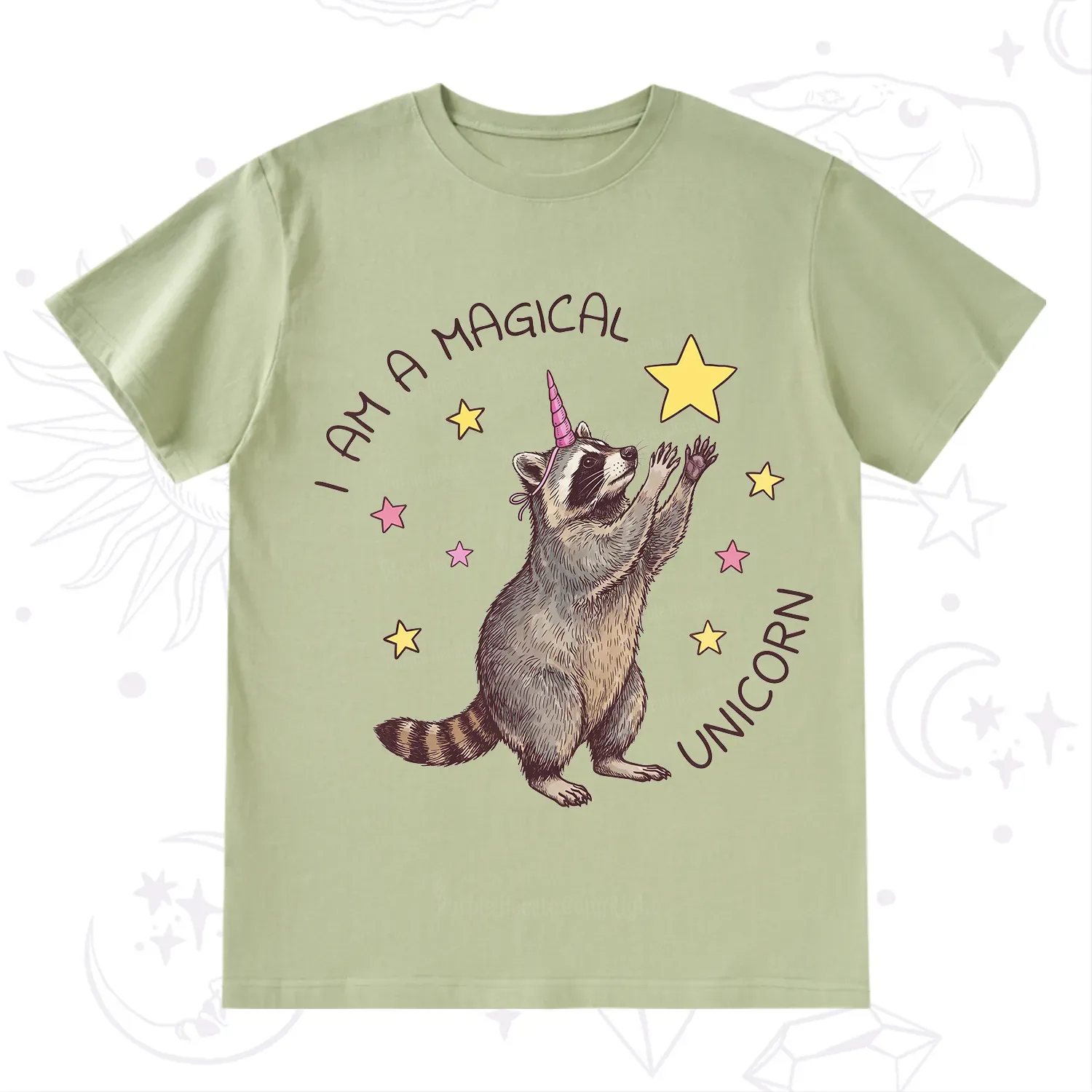 Purplehecate I Am A Magical Unicorn Raccoon T-Shirt