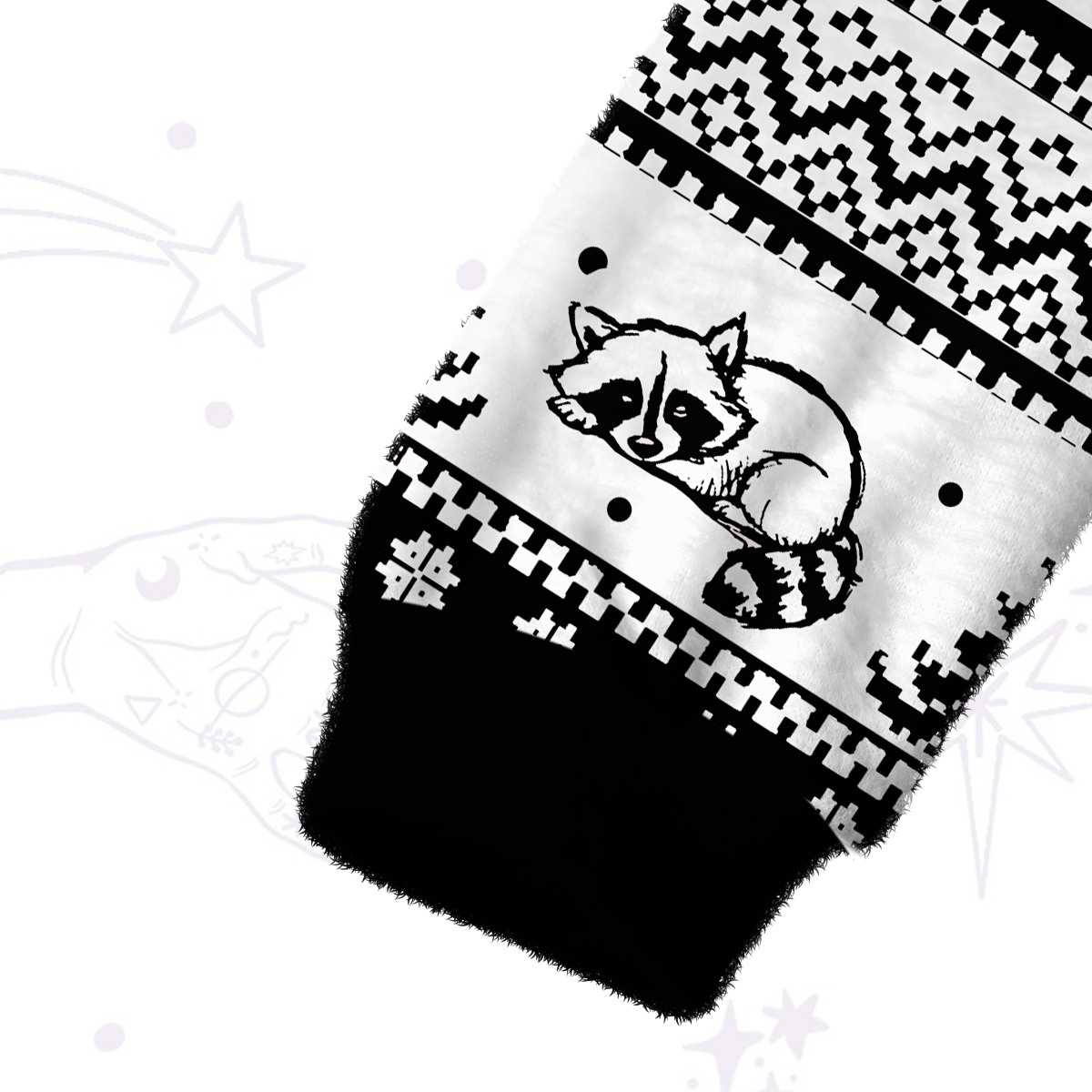 Purplehecate In My Feral Era Raccoon Fuzzy Crewneck Sweater
