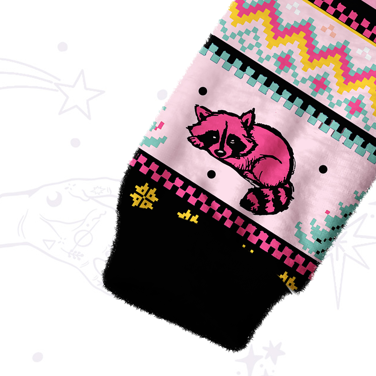 Purplehecate The Team Trash Opossum Tarot Fuzzy Crewneck Sweater