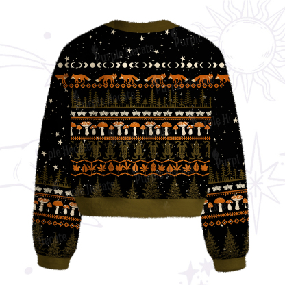Purplehecate Mystic Woods Fuzzy Crewneck Sweater