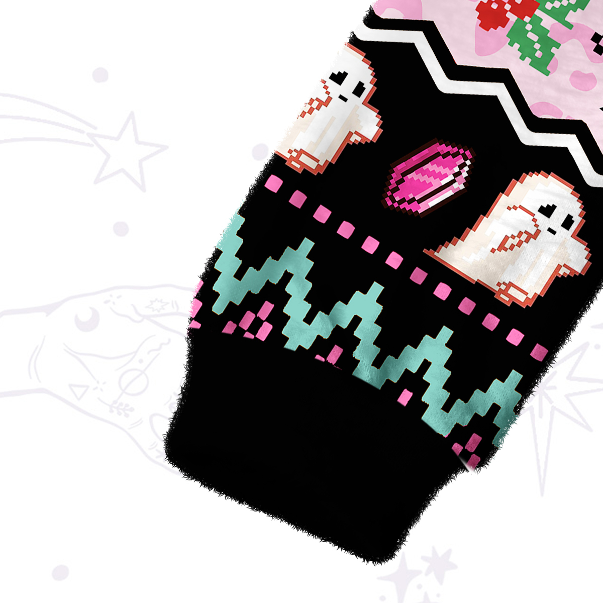 Purplehecate The Killer Call Fuzzy Crewneck Sweater