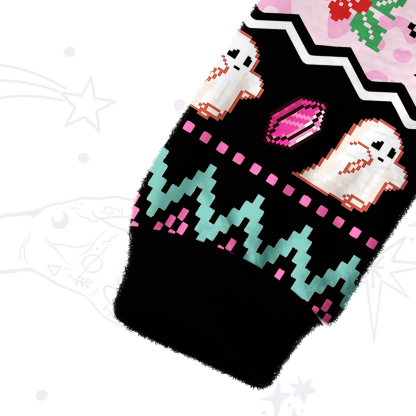 Purplehecate The Killer Call Fuzzy Crewneck Sweater