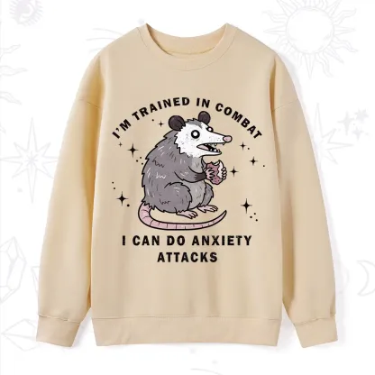 Purplehecate Anixety Attack Opossum Sweatshirt