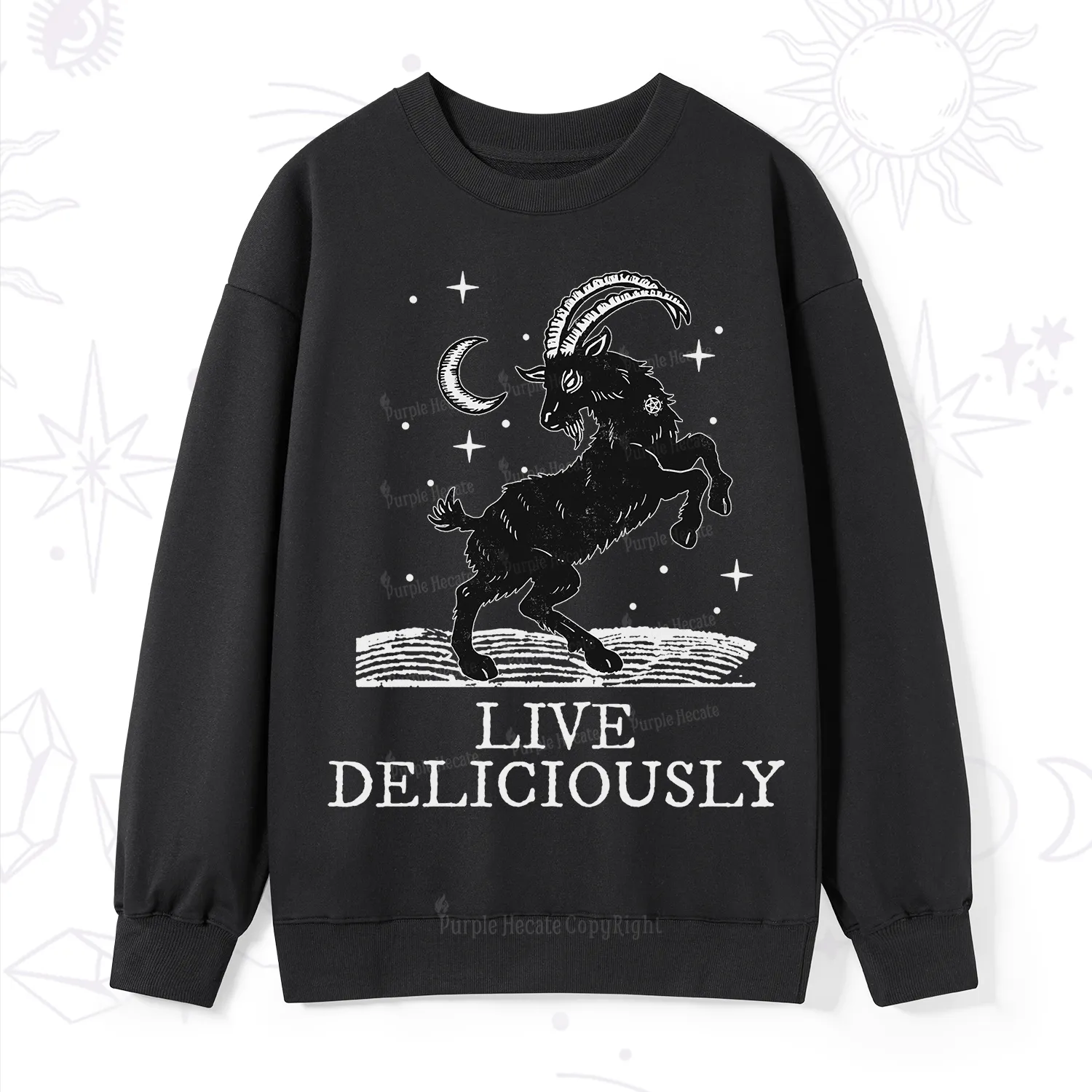 Purplehecate Live Deliciously Sweatshirt