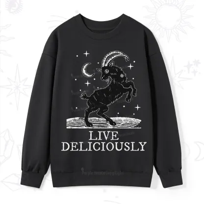 Purplehecate Live Deliciously Sweatshirt
