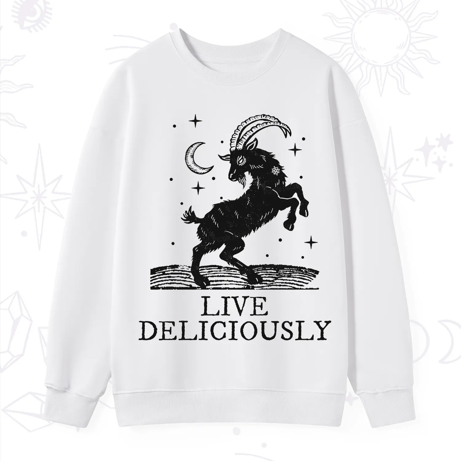 Purplehecate Live Deliciously Sweatshirt